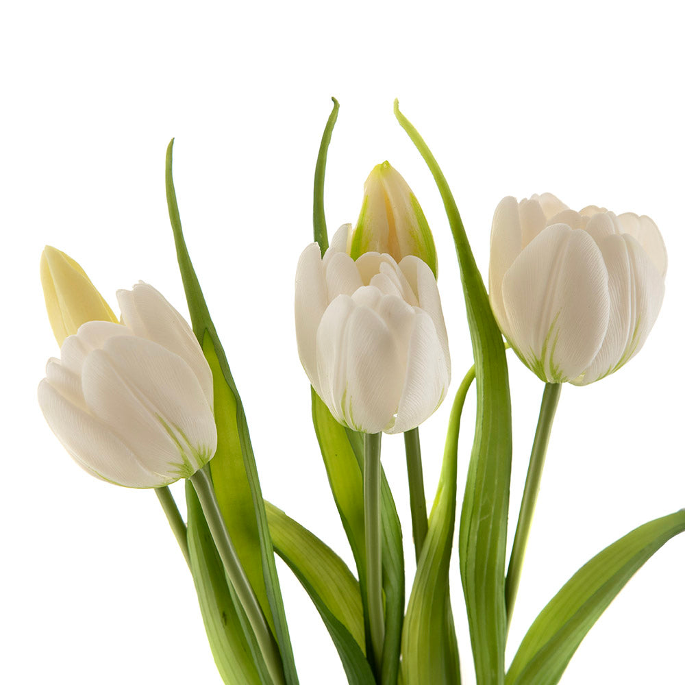 White 40cm Tulip Bouquet