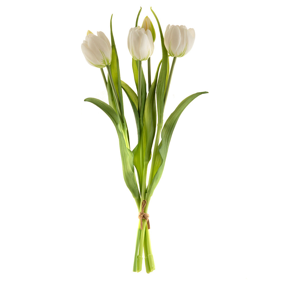 White 40cm Tulip Bouquet