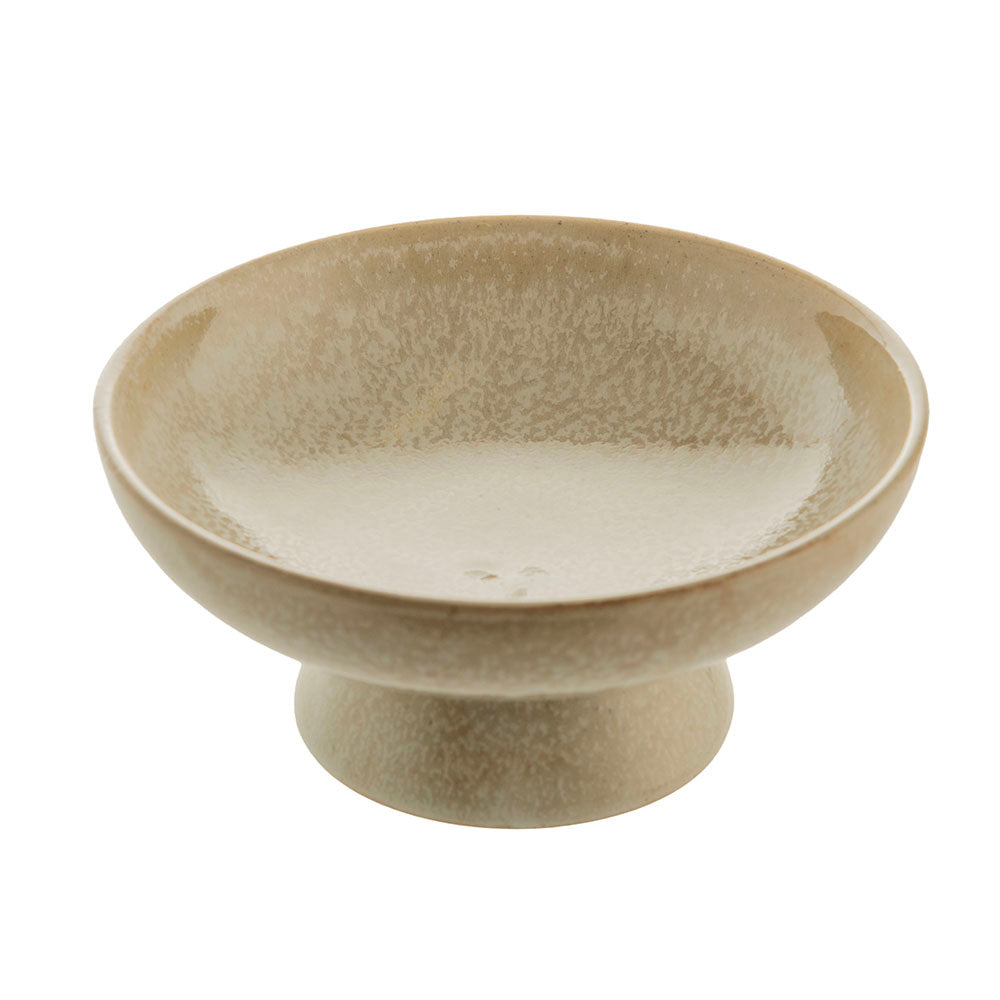 Provence Sand 16x7cm Stoneware Footed Bowl