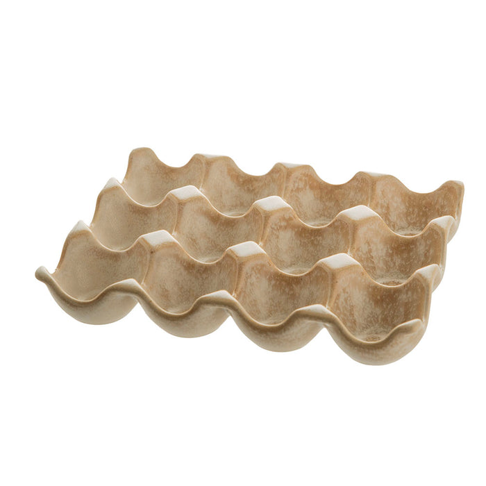Provence Sand Stoneware 12 Egg Tray