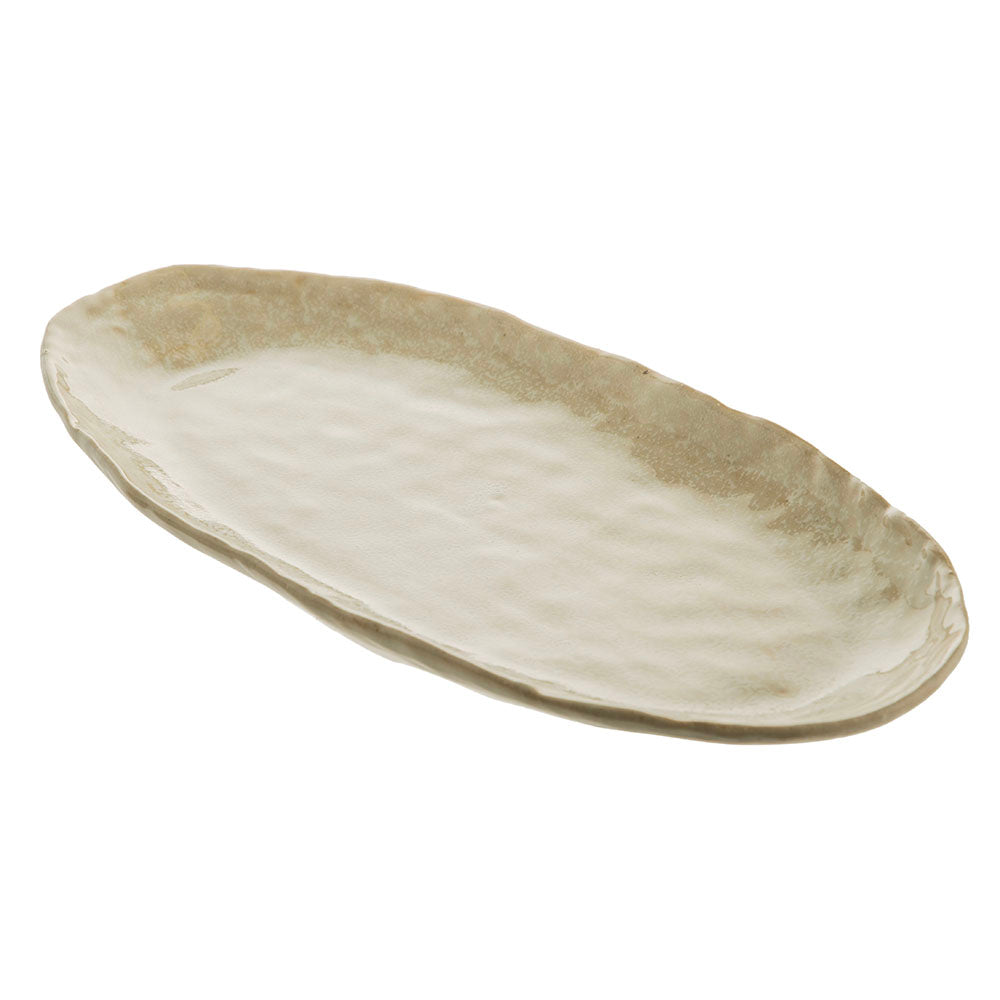 Provence Sand Oval 38x18x3cm Stoneware Platter
