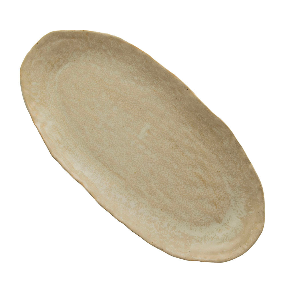 Provence Sand Oval 38x18x3cm Stoneware Platter