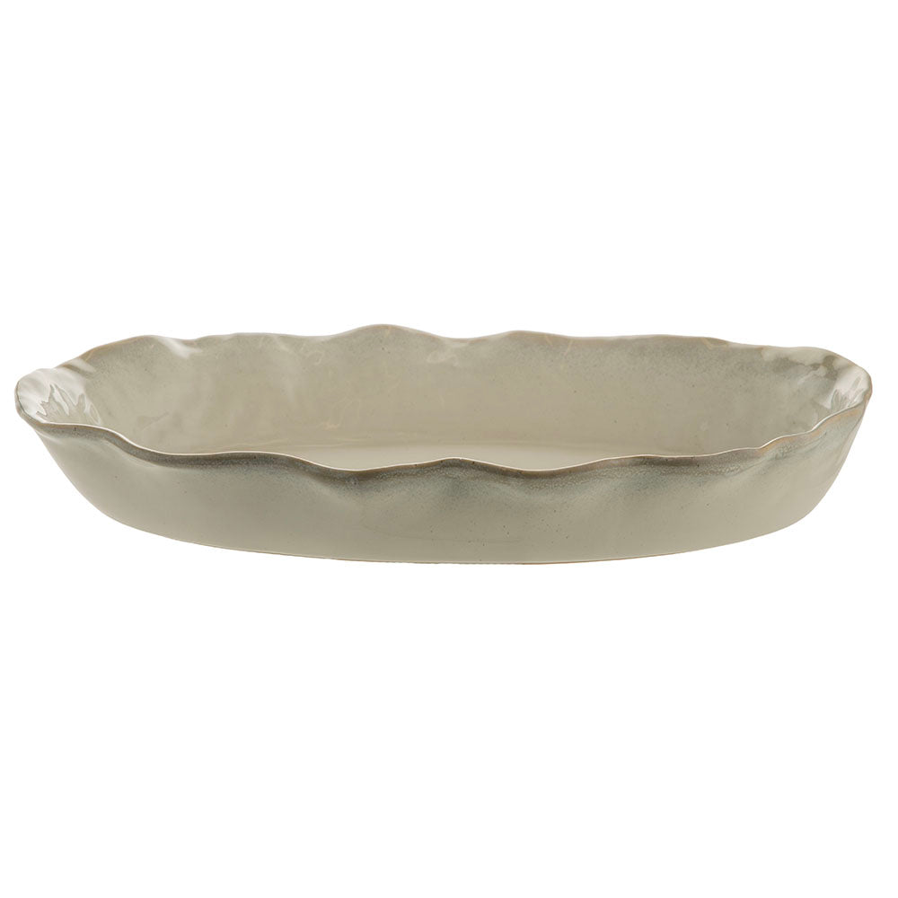 Monaco White Oval 43x7cm Stoneware Platter