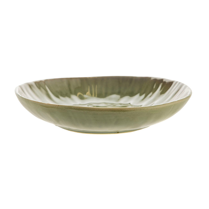 Verdun Green 19x3cm Stoneware Bowl