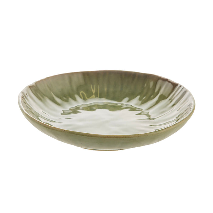 Verdun Green 19x3cm Stoneware Bowl