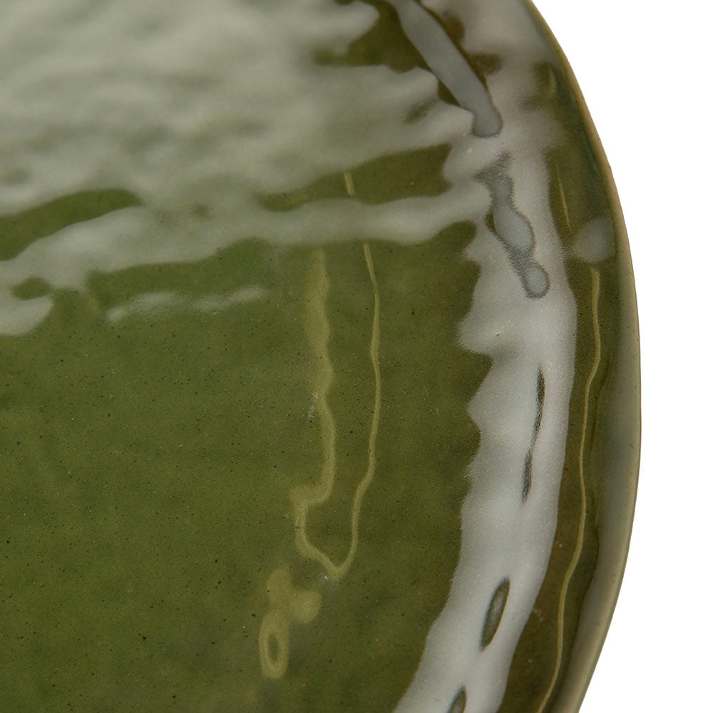 Verdun Green Round 36x2cm Stoneware Platter