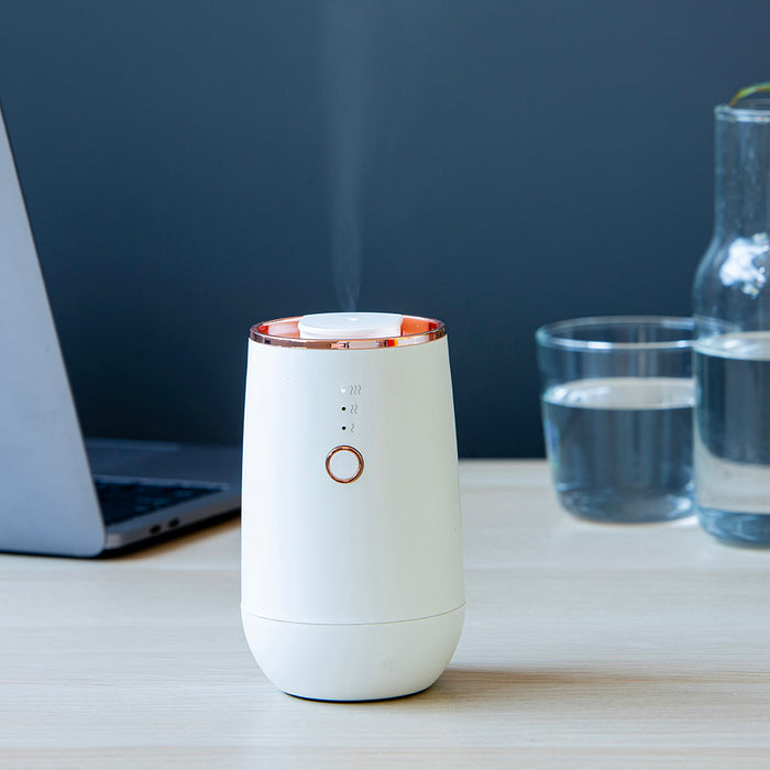Matte White with Rose Gold Portable Diffuser
