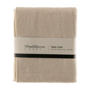Garment Washed Table Cloth Cream 150x350cm