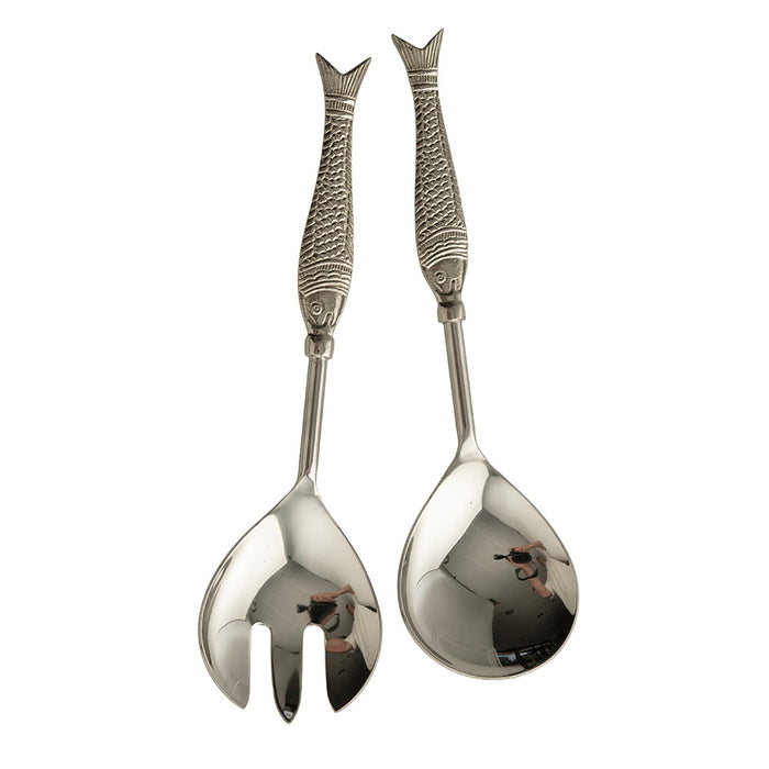 Salad Server Set with Fish Handle