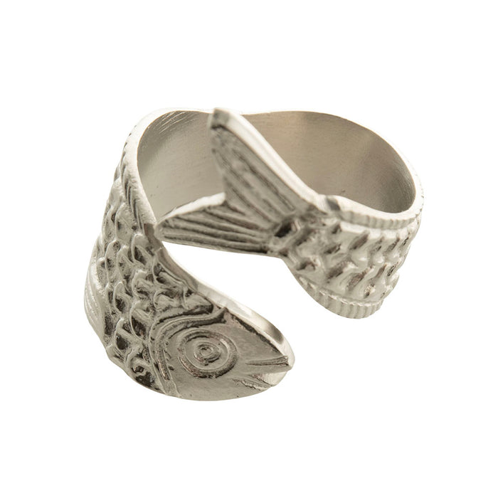 Fish Metal Napkin Ring Set/4