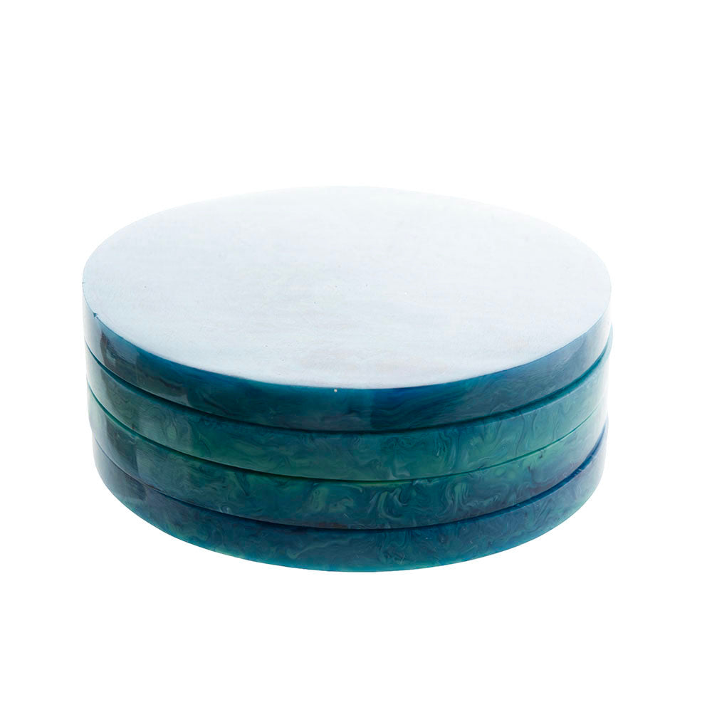 Ocean Resin Coaster Set