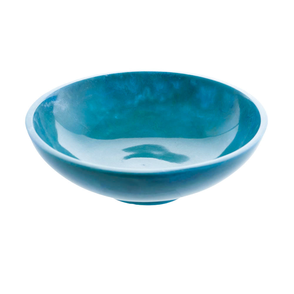 Ocean Resin Footed Bowl 24x8cm