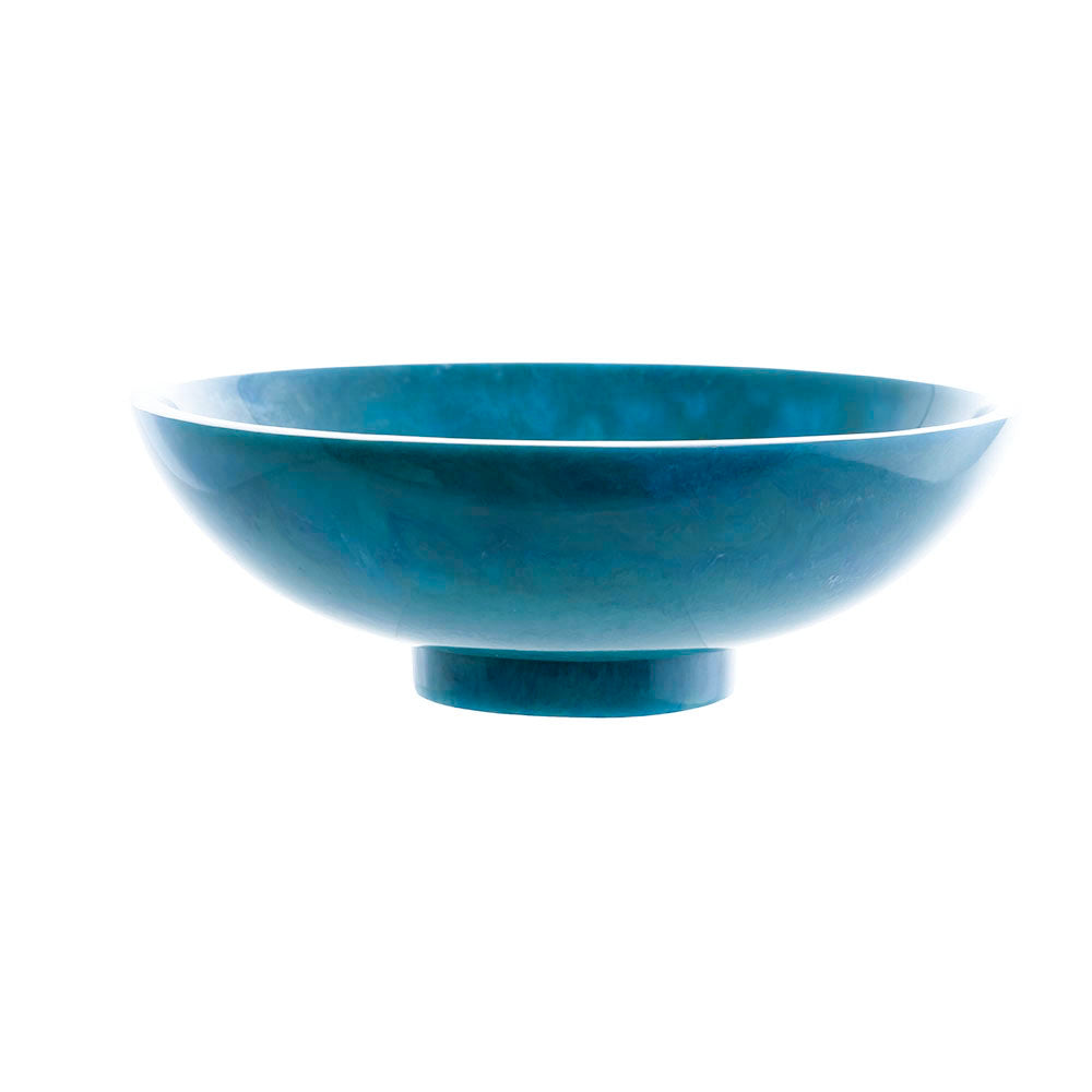Ocean Resin Footed Bowl 24x8cm