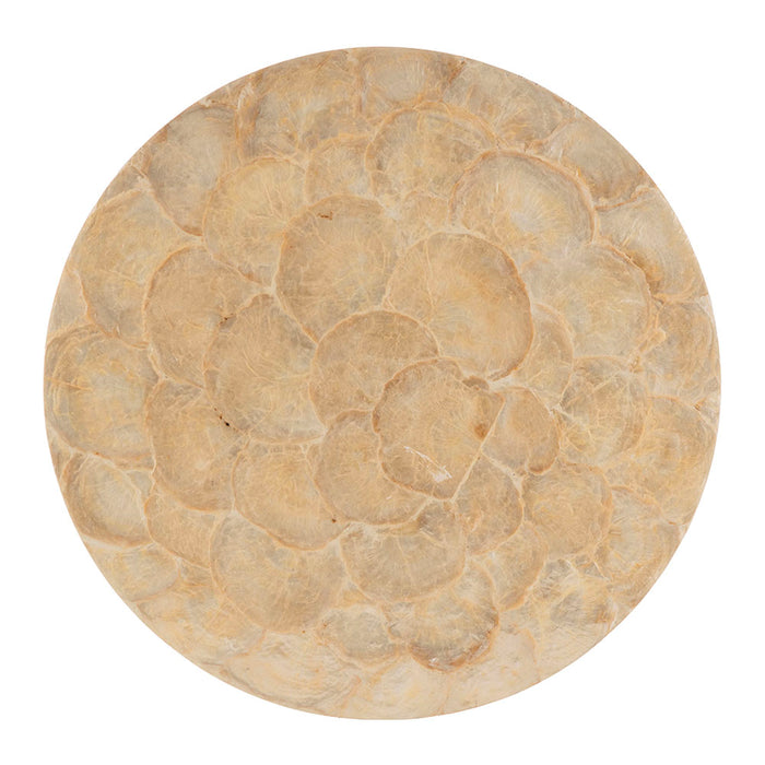 Gold Capiz Round Placemat 35cm