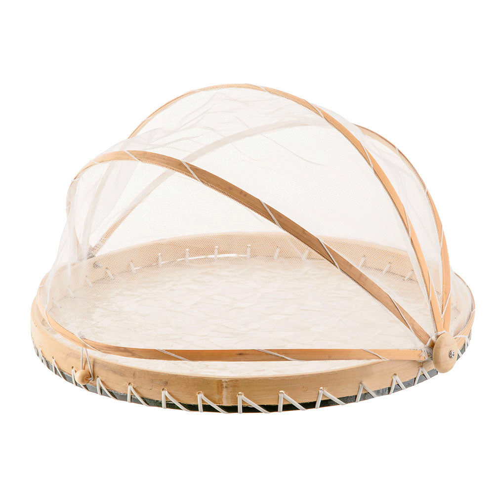 White Capiz Food Cover 40x3cm