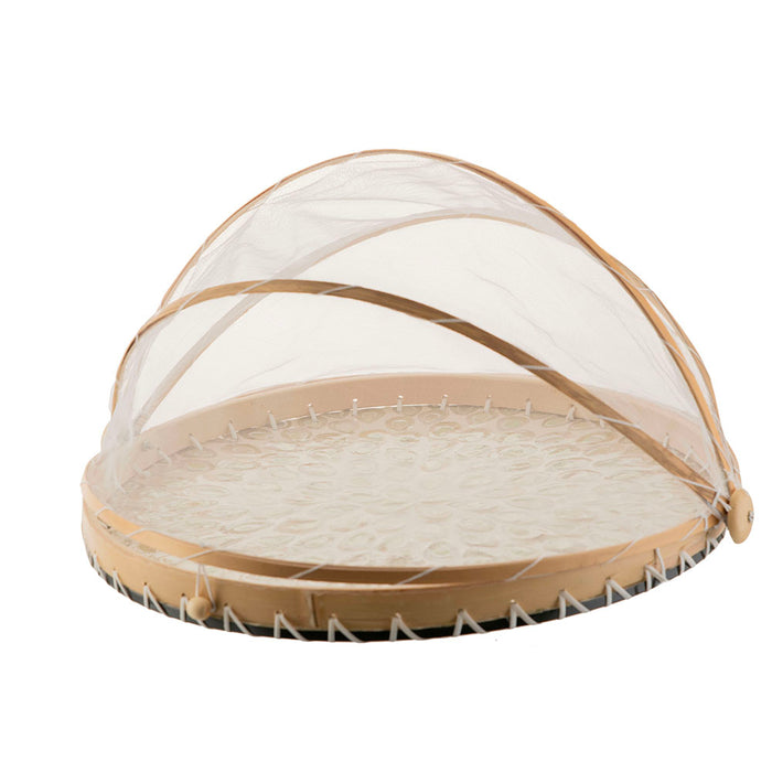 Fishscale Green Capiz Food Cover 40x3cm