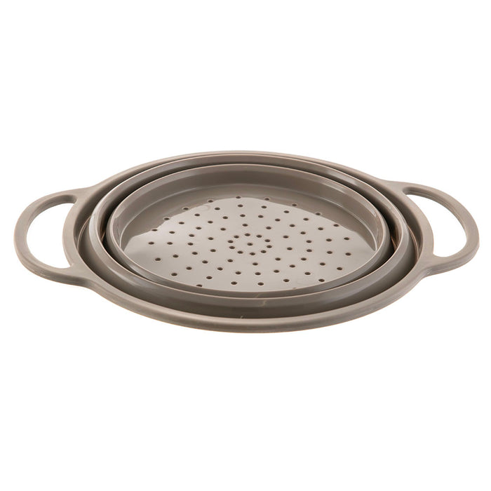 Collapsible Silicone Grey Strainer