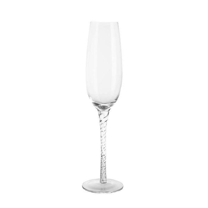 Swirl Stem Champagne Flute