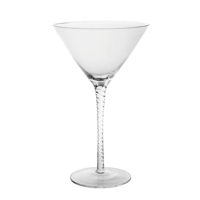 Swirl Stem Martini Glass