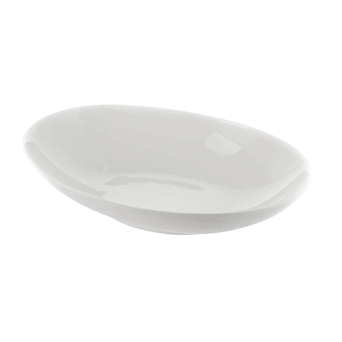 White Oval Bowl 25x17cm