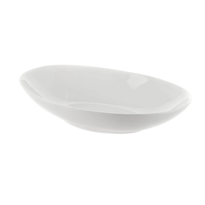 White Oval Bowl 25x17cm