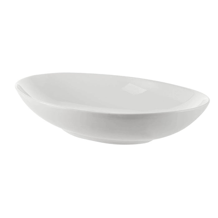 White Oval Bowl 30x20cm