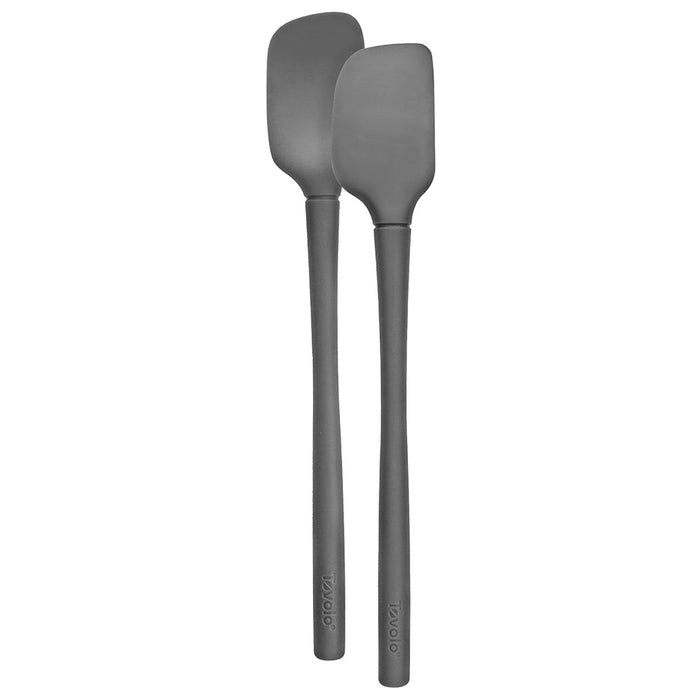 Flex-Core Charcoal Silicone Spoonula Set/2