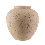 Sand Textured Metal Urn Vase 28cm