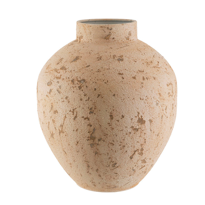 Sand Textured Metal Urn Vase 35x42cm