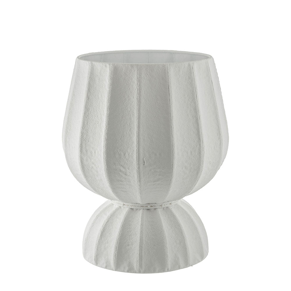 White Textured Metal Pot Small 24x30cm