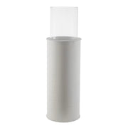 White Pedestal Hurricane 30x93cm
