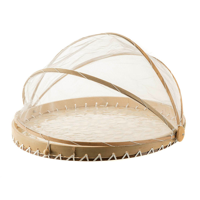 Gold Leaf Capiz Food Cover 40cm