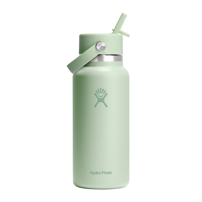 Hydro Flask Wide Mouth Aloe Bottle with Flex Straw Cap 946ml