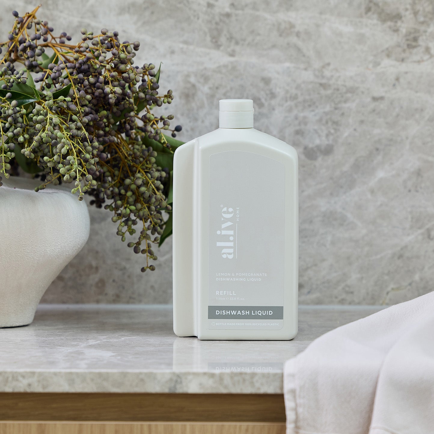 al.ive body Lemon & Pomegranate Dish Wash Refill