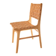 Numandu Wood & Leather 87x51x56cm Chair