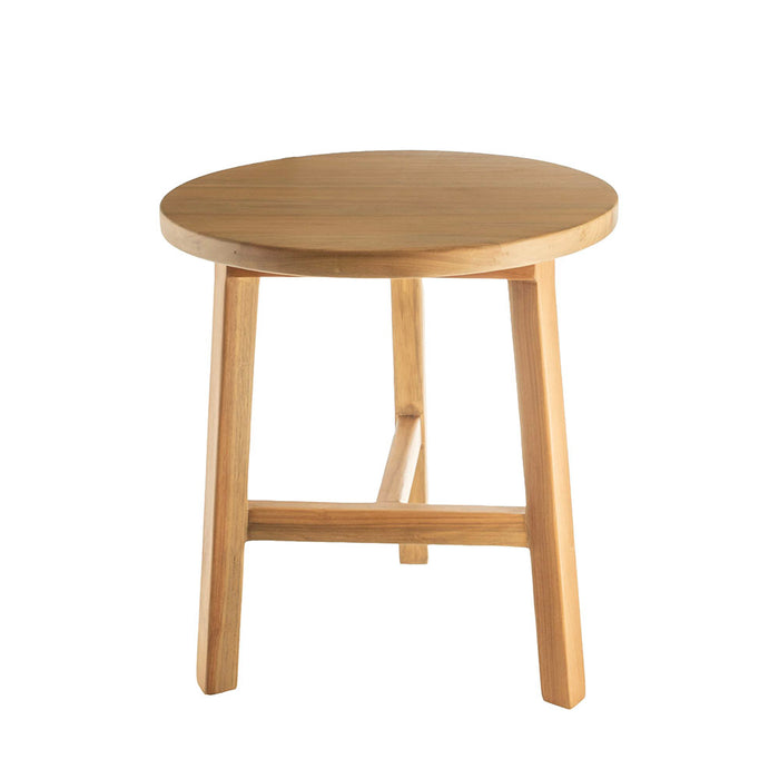 Cassy Teak Wood 55x50cm Side Table