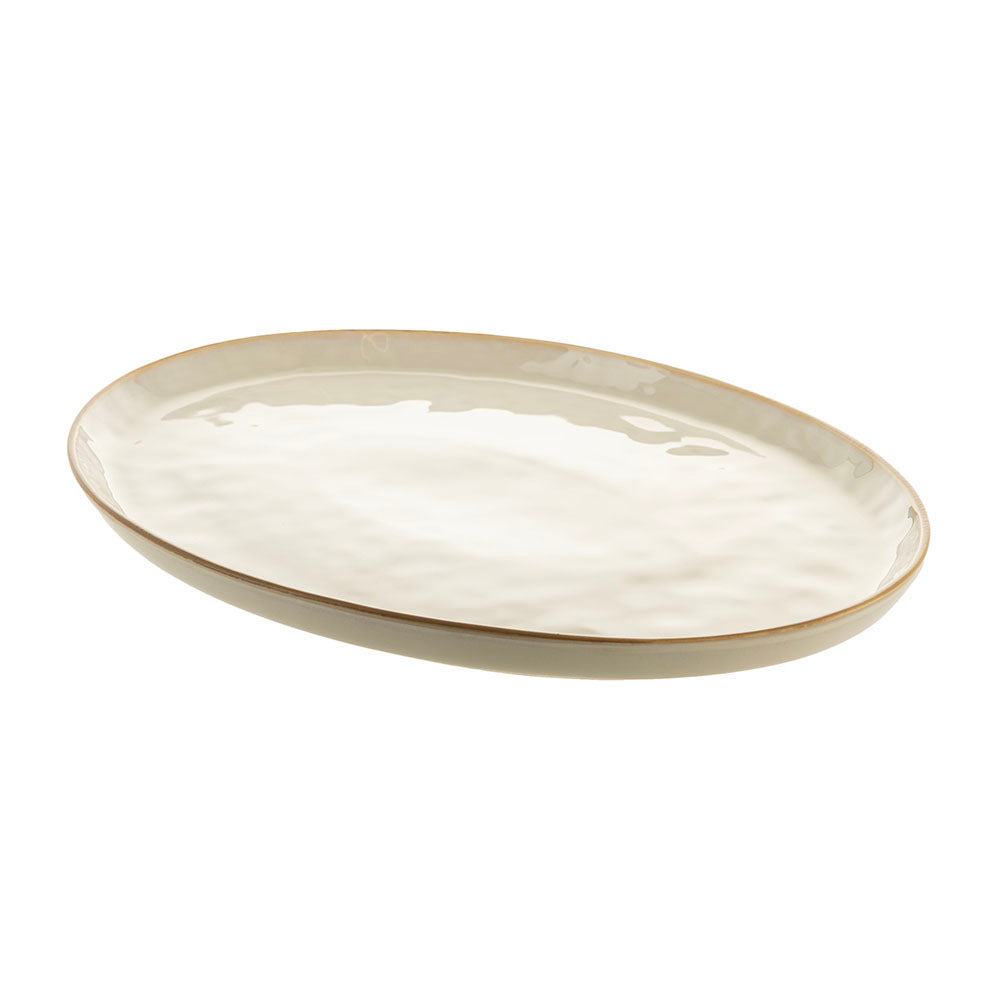 Chocolate Rim Oval 40x30cm Platter
