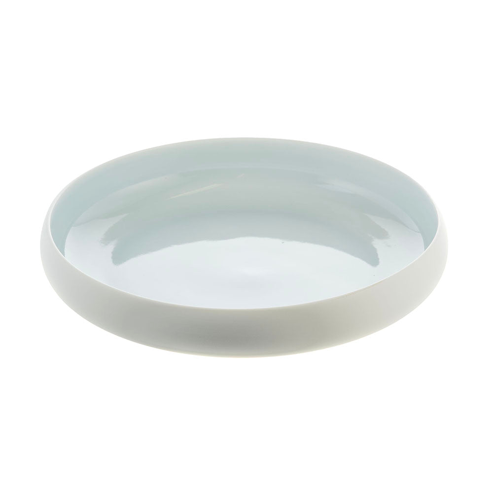 Matte Light Blue 23x5cm Stoneware Bowl