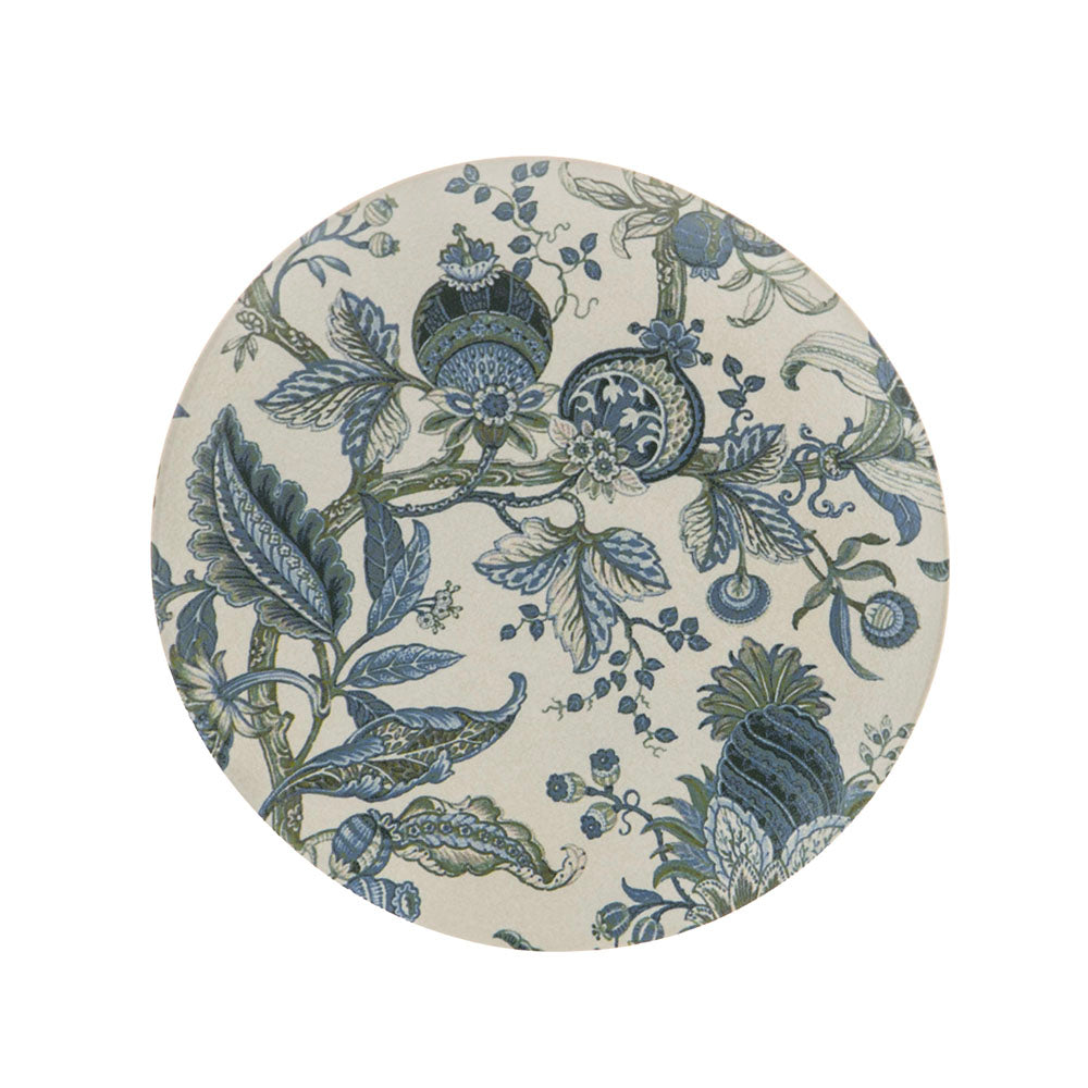 Rococo Blue & White Paisley 21cm Stoneware Side Plate