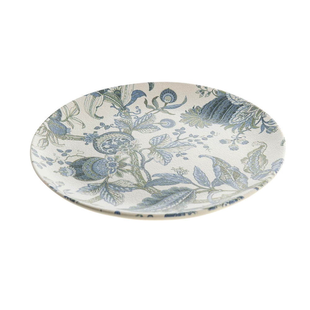 Hamptons Blue & White Paisley 21cm Stoneware Side Plate
