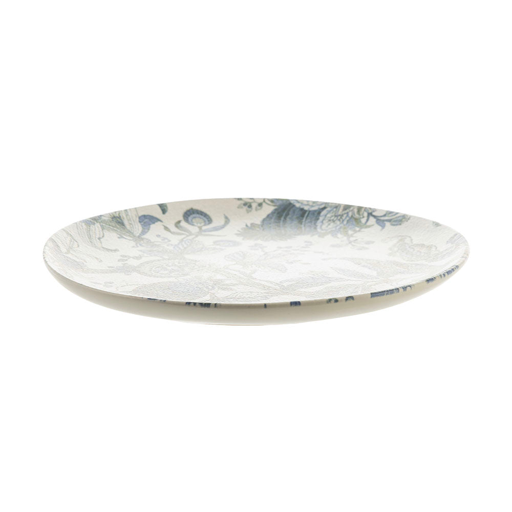 Rococo Blue & White Paisley 21cm Stoneware Side Plate