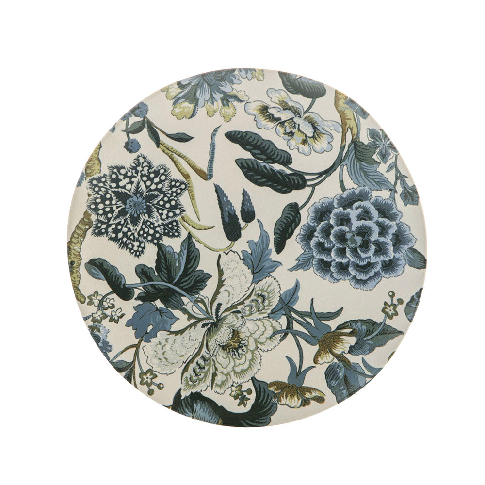 Rococo Blue & White Floral 21cm Stoneware Side Plate