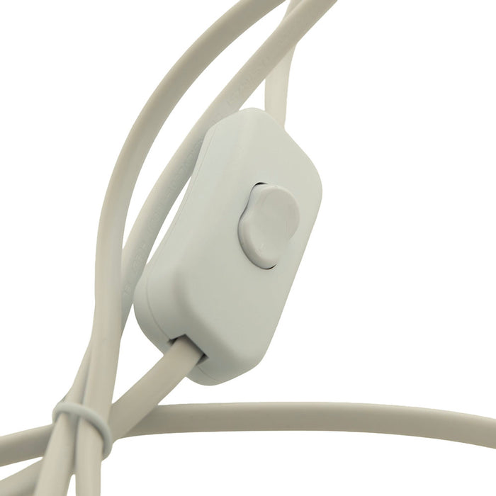 Round Base Lamp with Linen Shade