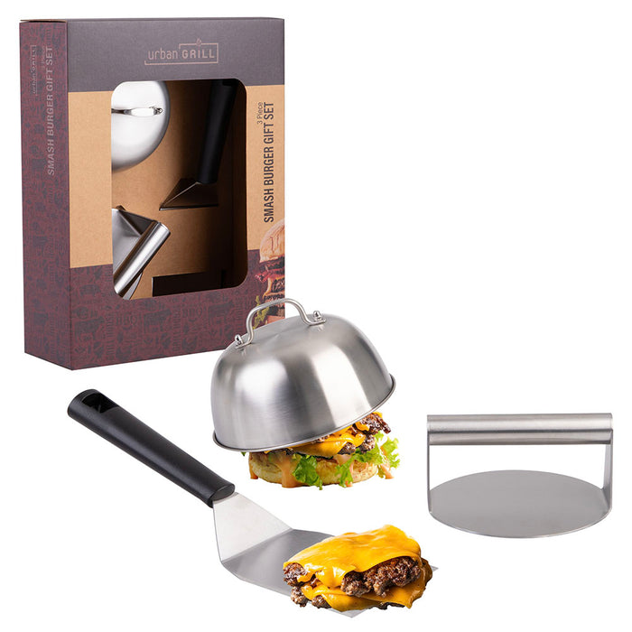 Urban Grill 3 Piece Smash Burger Gift Set