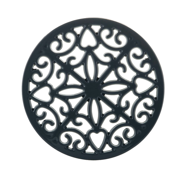 Denim Blue Round 20cm Cast Iron Kitchen Trivet