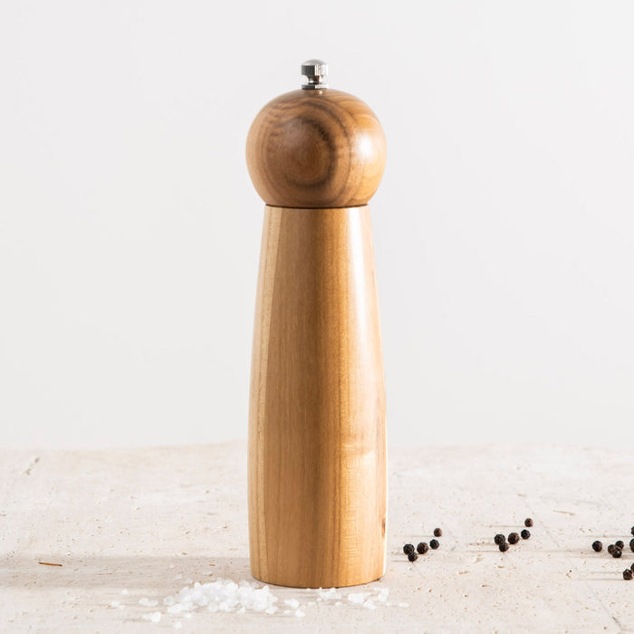Curve Teak Wood 21.5cm Salt & Pepper Mill