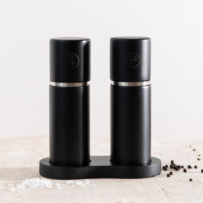 Atlas Black Set 2 35.5x36cm Salt & Pepper Mill
