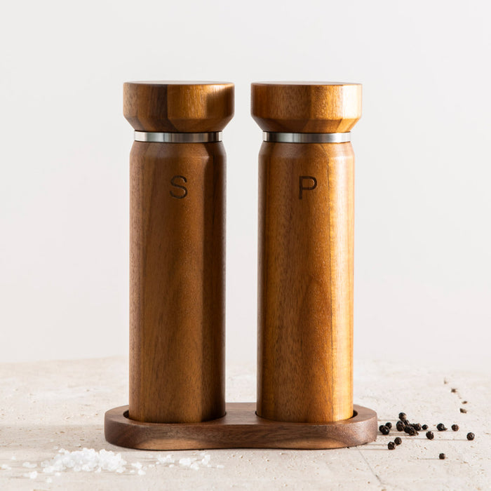 Romy Acacia Wood Set 2 44x29cm Salt & Pepper Mill