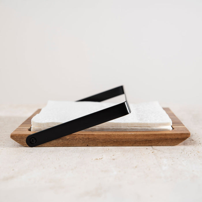 Ellis Napkin Holder Acacia Wood