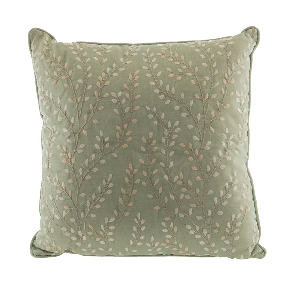Green Haze Leaf Square 50cm Cushion